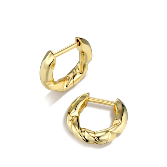 F+H DRILL BIT HUGGIE EARRINGS New